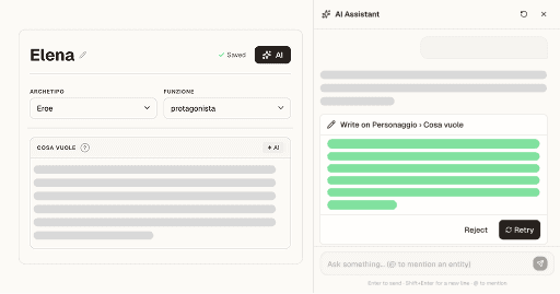 Chat creates and edits project structure