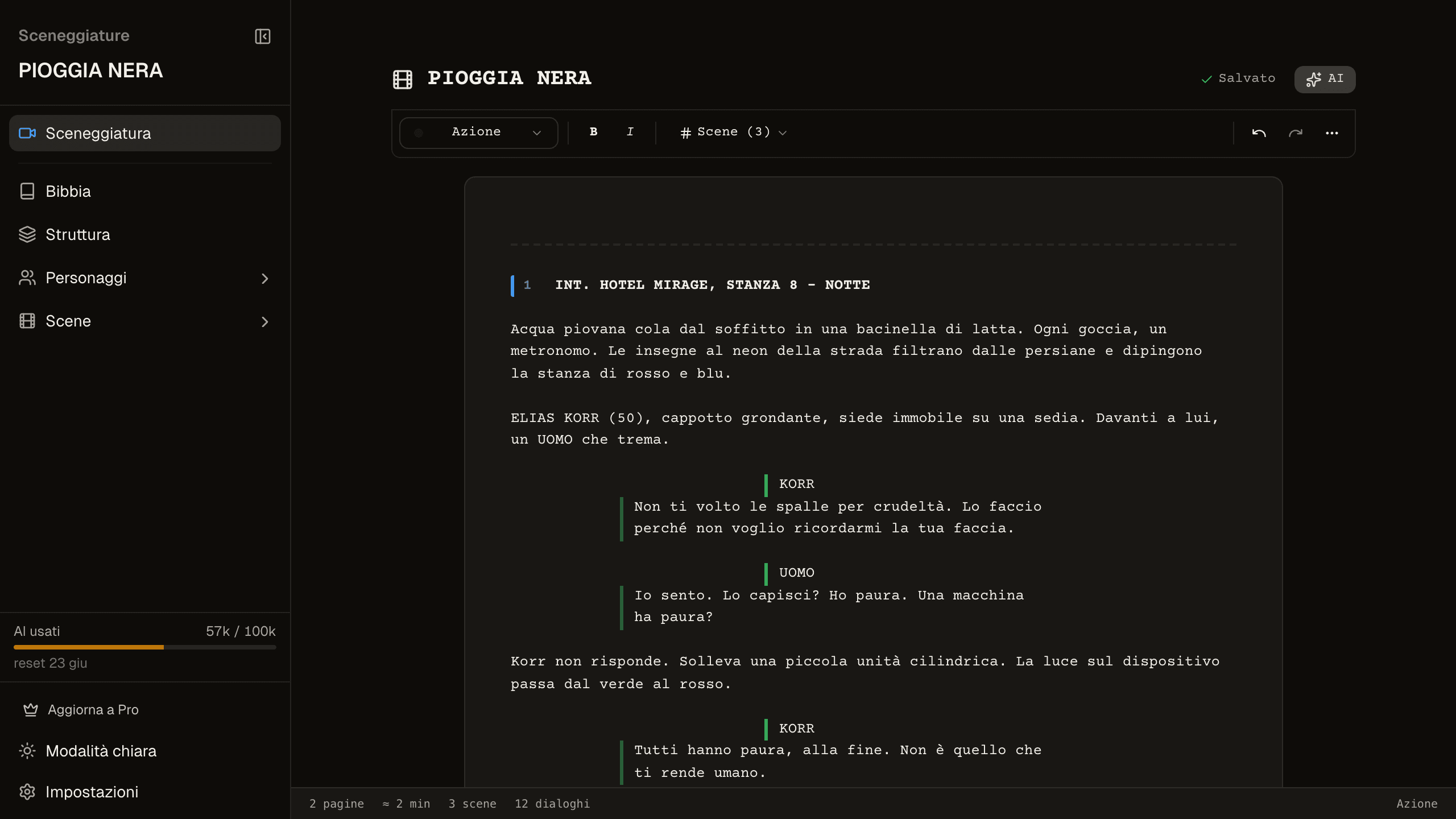 Step 5: Screenplay